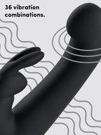 Fifty Shades of Grey Greedy Girl G-Spot Rabbit Vibrator, Black