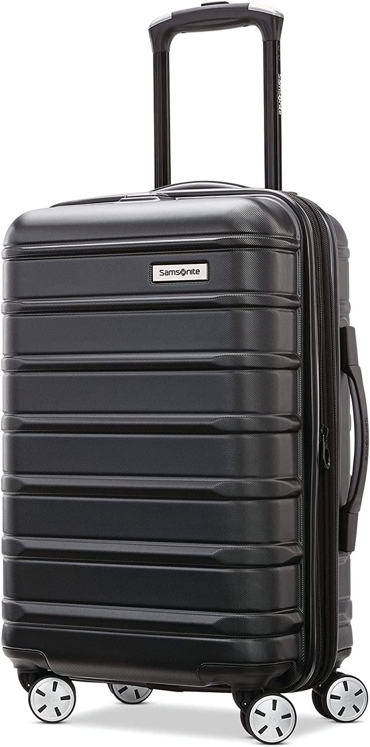 Omni 2 Hardside Expandable Luggage with Spinner Wheels, Midnight Black, Carry-On 20-Inch