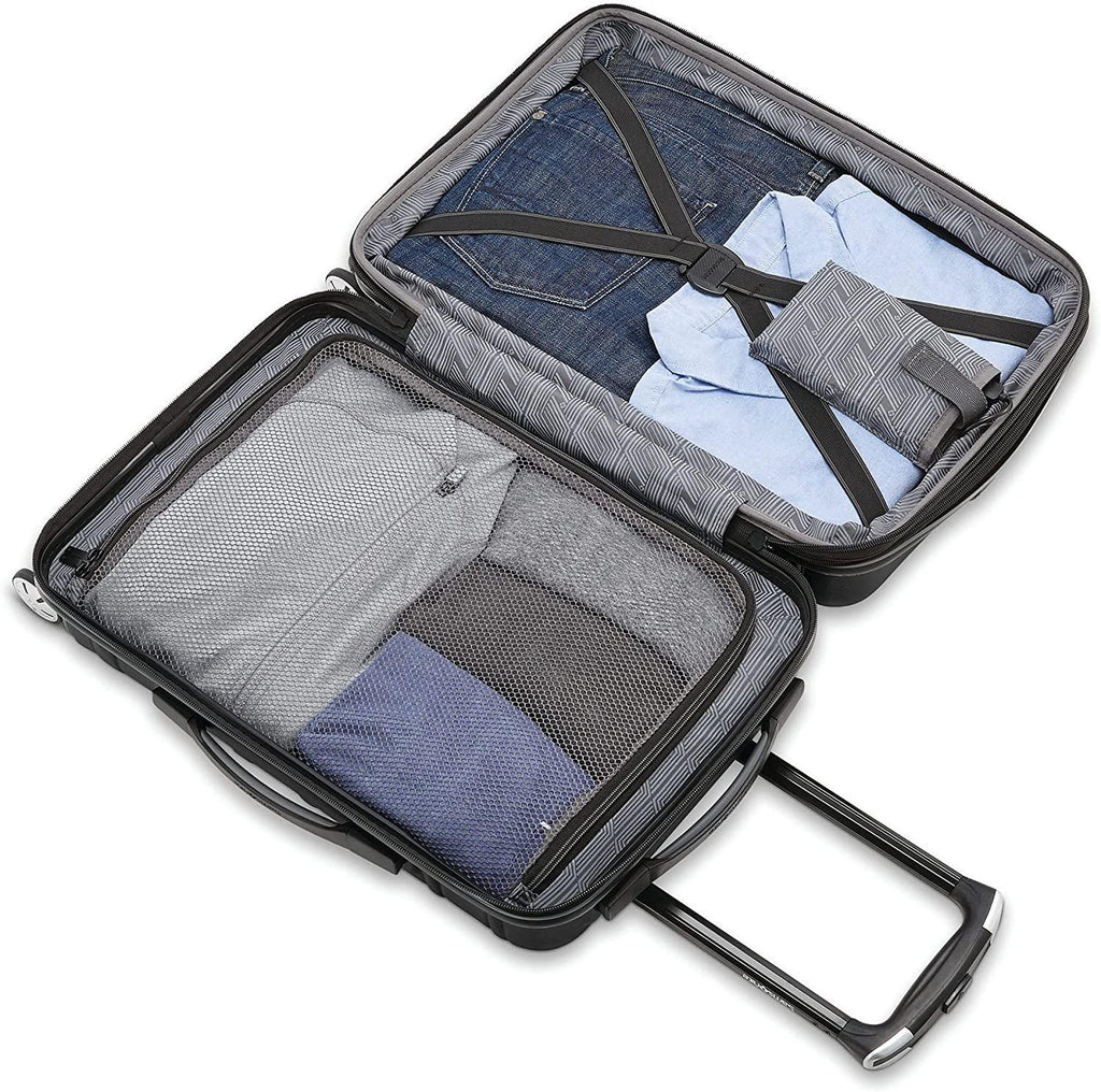 Omni 2 Hardside Expandable Luggage with Spinner Wheels, Midnight Black, Carry-On 20-Inch