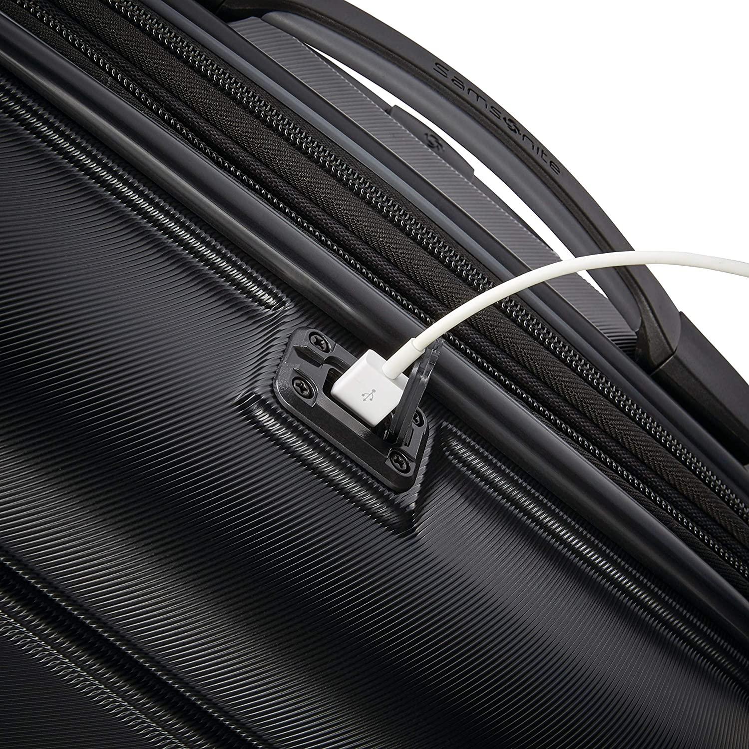 Omni 2 Hardside Expandable Luggage with Spinner Wheels, Midnight Black, Carry-On 20-Inch