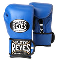 Cleto Reyes Lace Up Hook and Loop Hybrid Boxing Gloves - Small - Blue