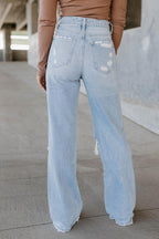 flare denim jeans