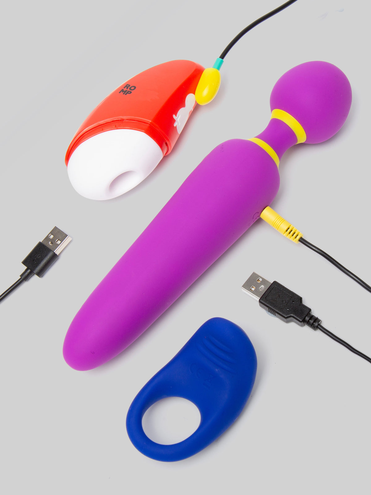 Romp Pleasure Sex Toy Kit (3 Piece), Purple