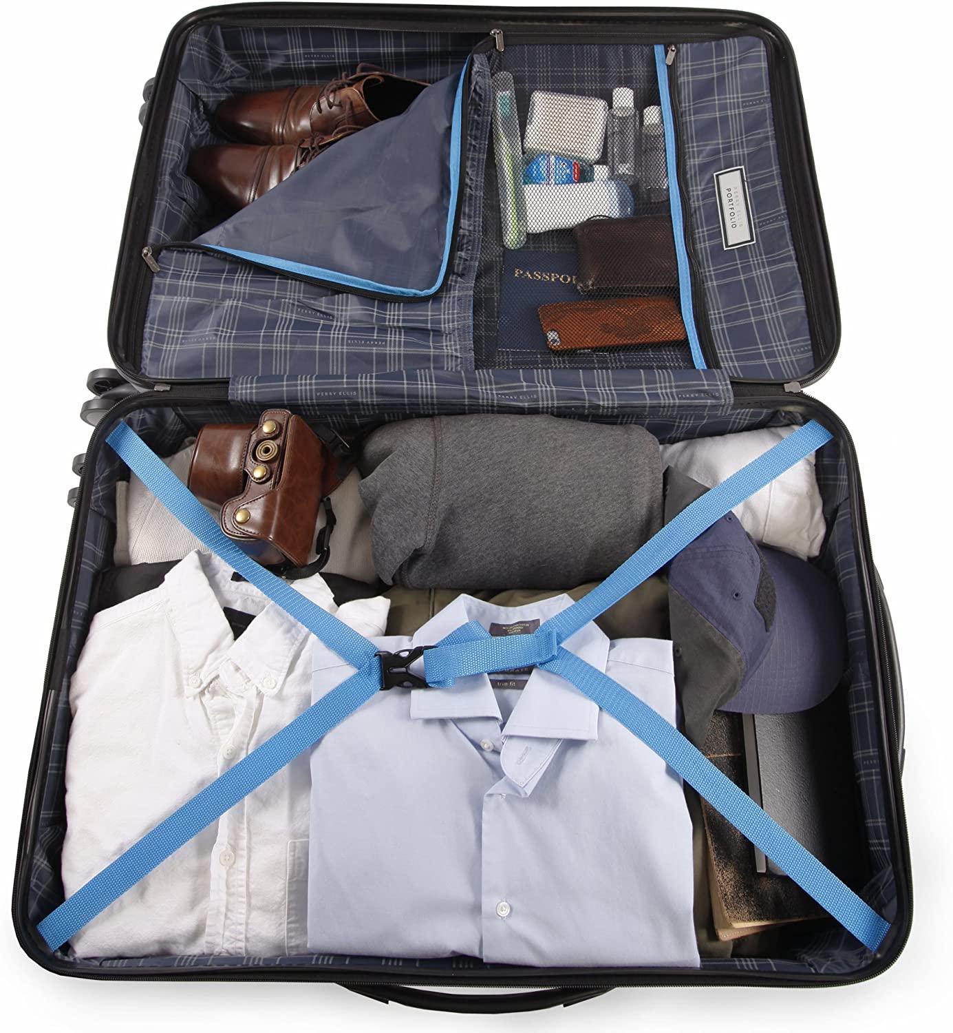 Nova Hardside Spinner Check in Luggage 29", Navy, One Size