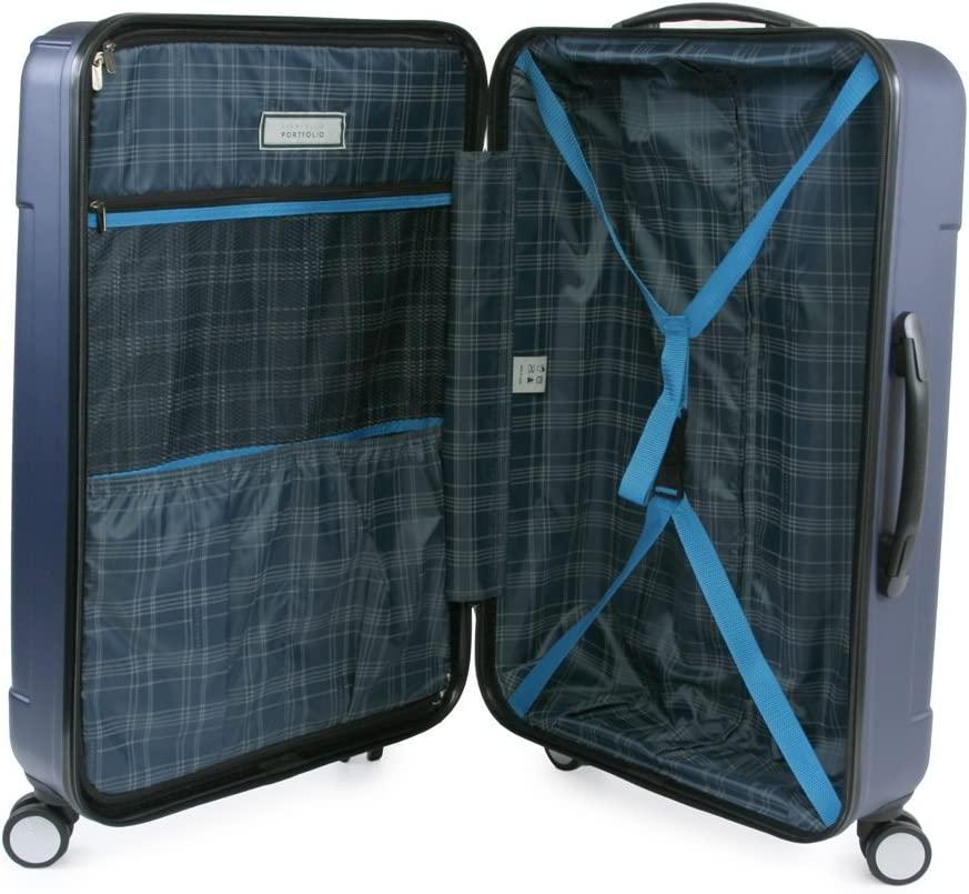 Nova Hardside Spinner Check in Luggage 29", Navy, One Size