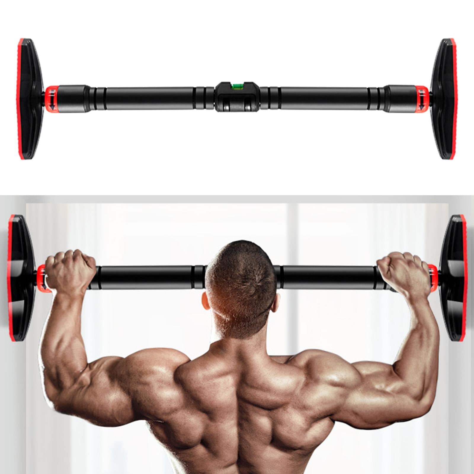 Portable Pull Up Bar for Doorway, Telescopic Chin Up Bar Adjustable Dip Bars for Home Gym Exercise Fitness Up to 440 LBS - 160cm
