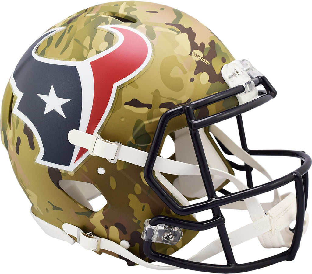 Riddell Houston Texans Camo Alternate Revolution Speed Authentic Football Helmet