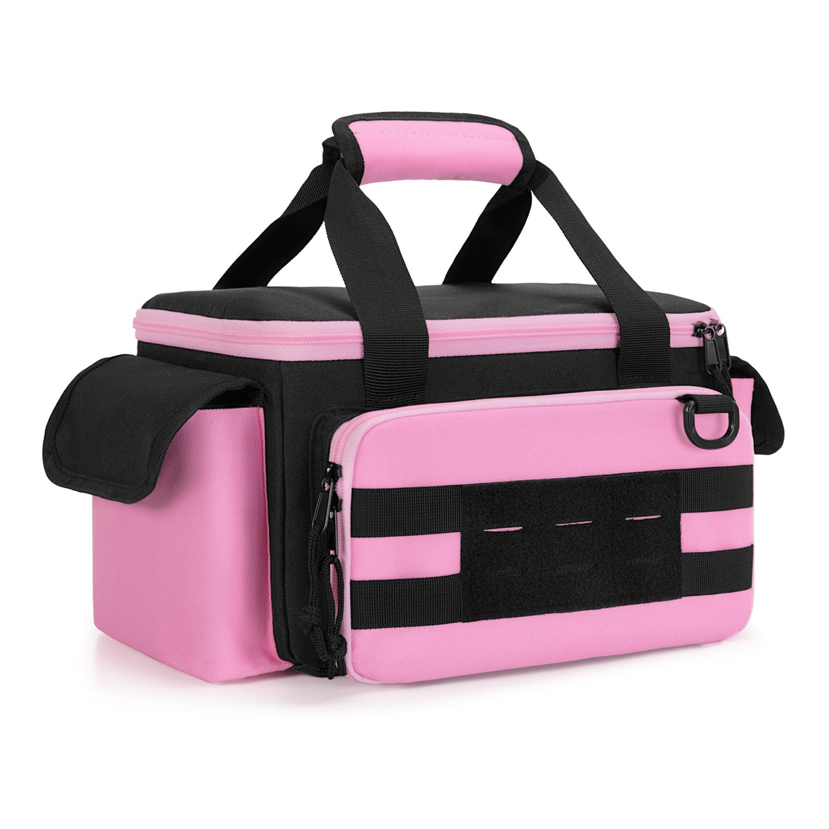 Pink Tool Bag for Women, Tool StoraOrganizer with Anti-friction and Thick Padded Bottom, Tactical RanBag, Multi-functional Work Bag for Repairman, Electrician, Carpenters, Pink