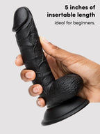 Lifelike Lover Classic Realistic Dildo 6 Inch, Black | Black