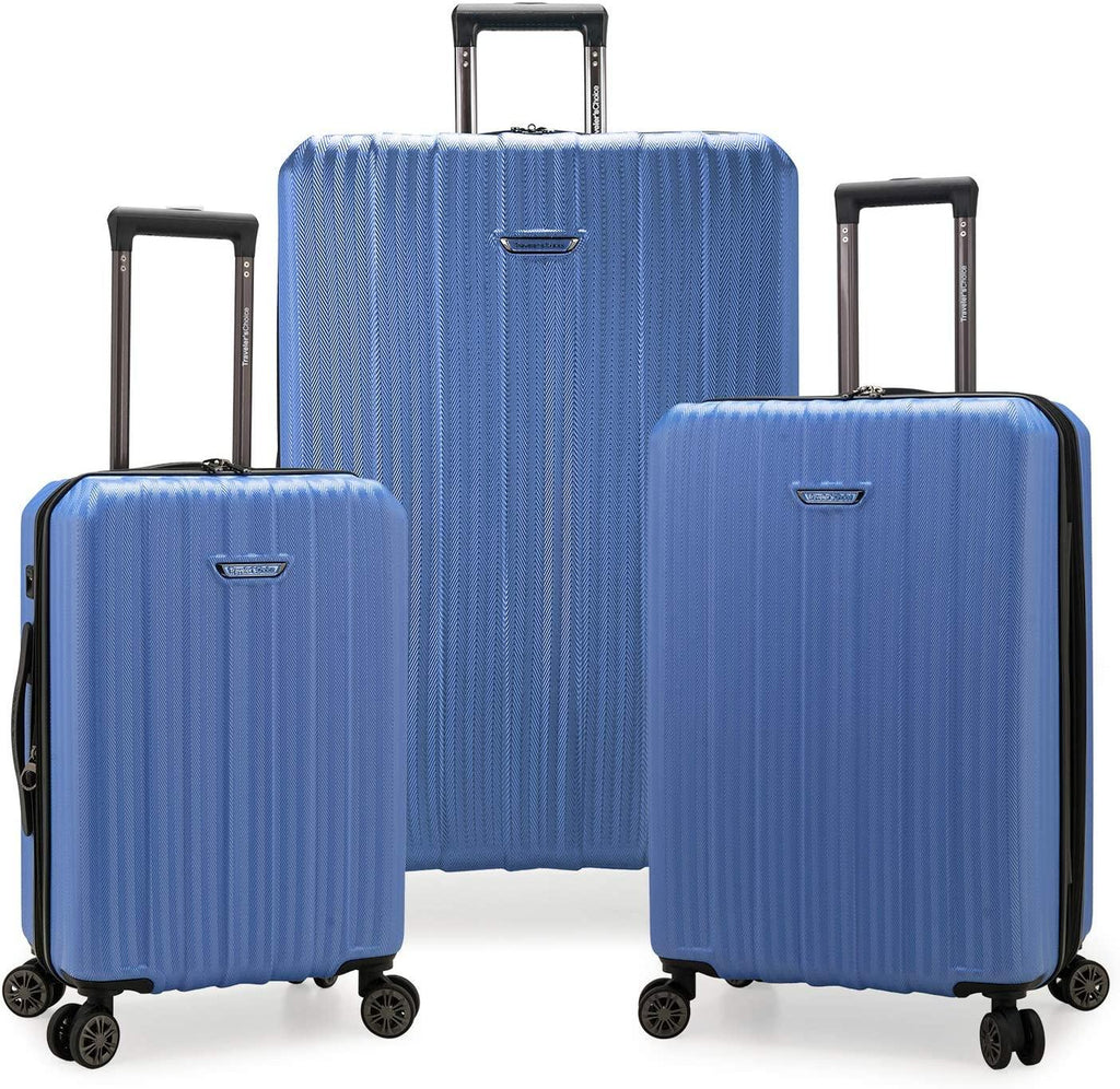 Dana Point Hardside Expandable Luggage Set, Blue, 3-Piece