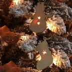 9 ft. Green Lighted Flocked Spruce Artificial Christmas Tree