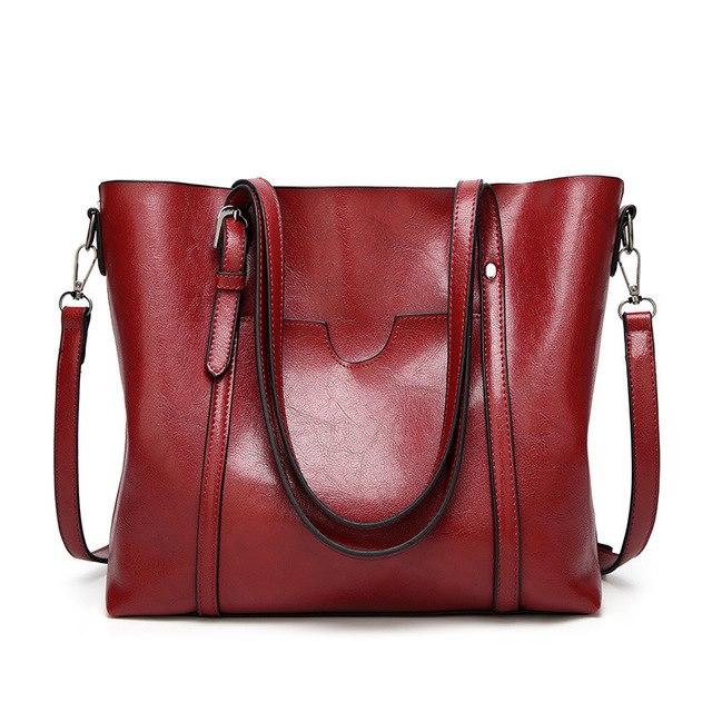 Bags & Wallets - Women Fashion Classic Leather Tote Handbag