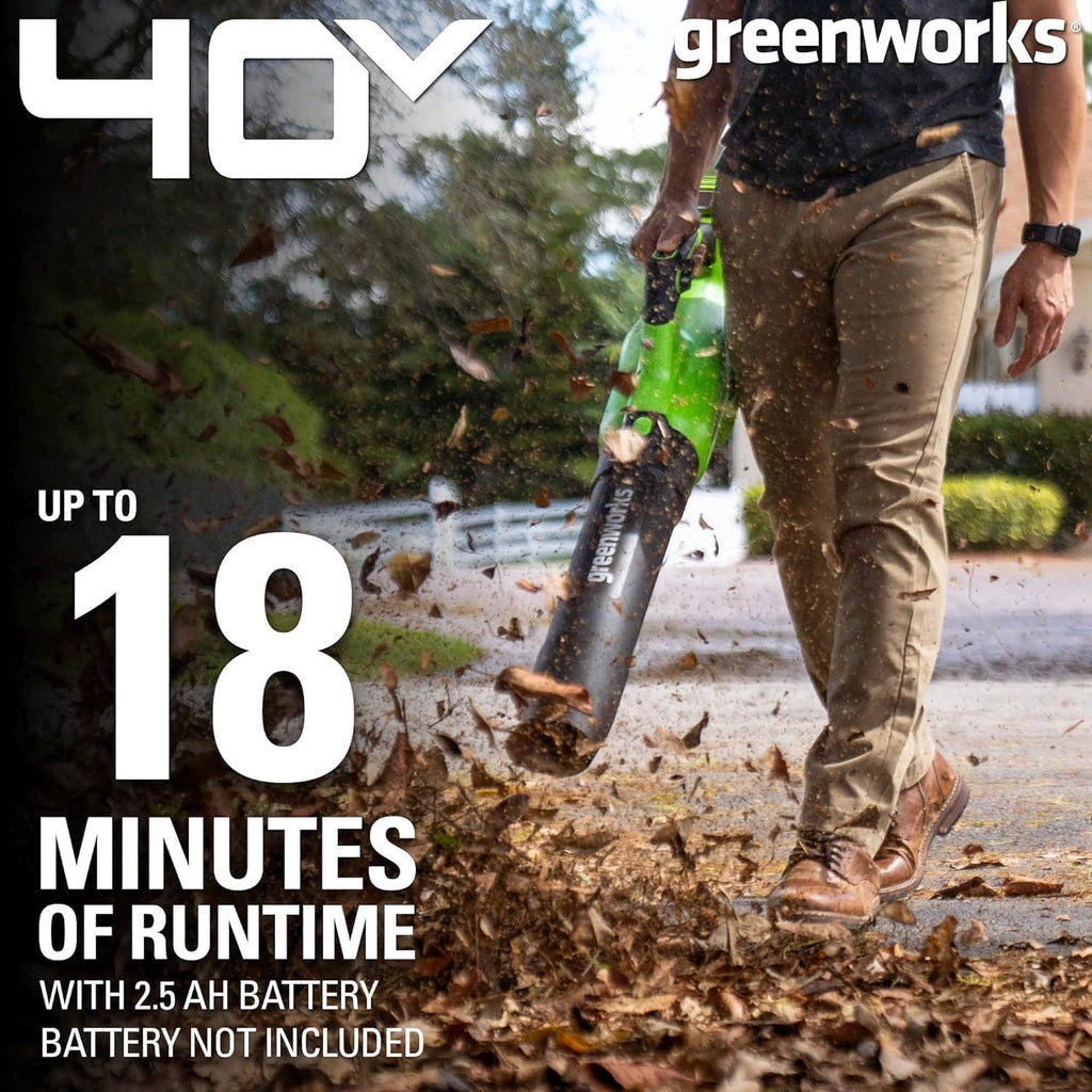 40V 21" Self-Propelled Lawn Mower,Axial Leaf Blower(500 CFM / 120 MPH),13" String Trimmer with 2 Batteries(5Ah+2Ah) &amp; Chargers