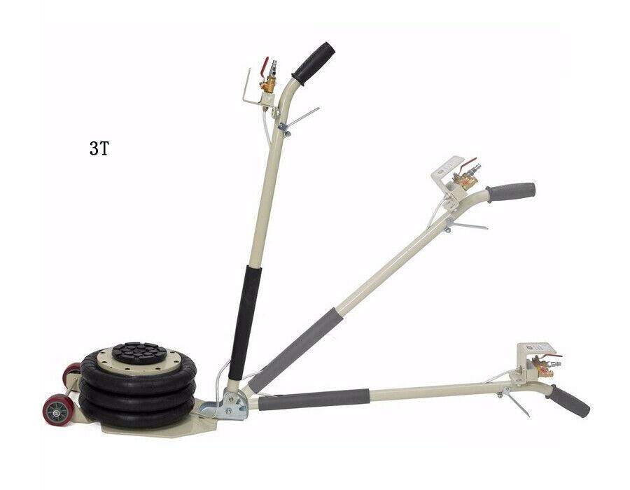 Portable 3T/6610lbs Triple Bag Air Jack Adjustable Pneumatic Vehicle