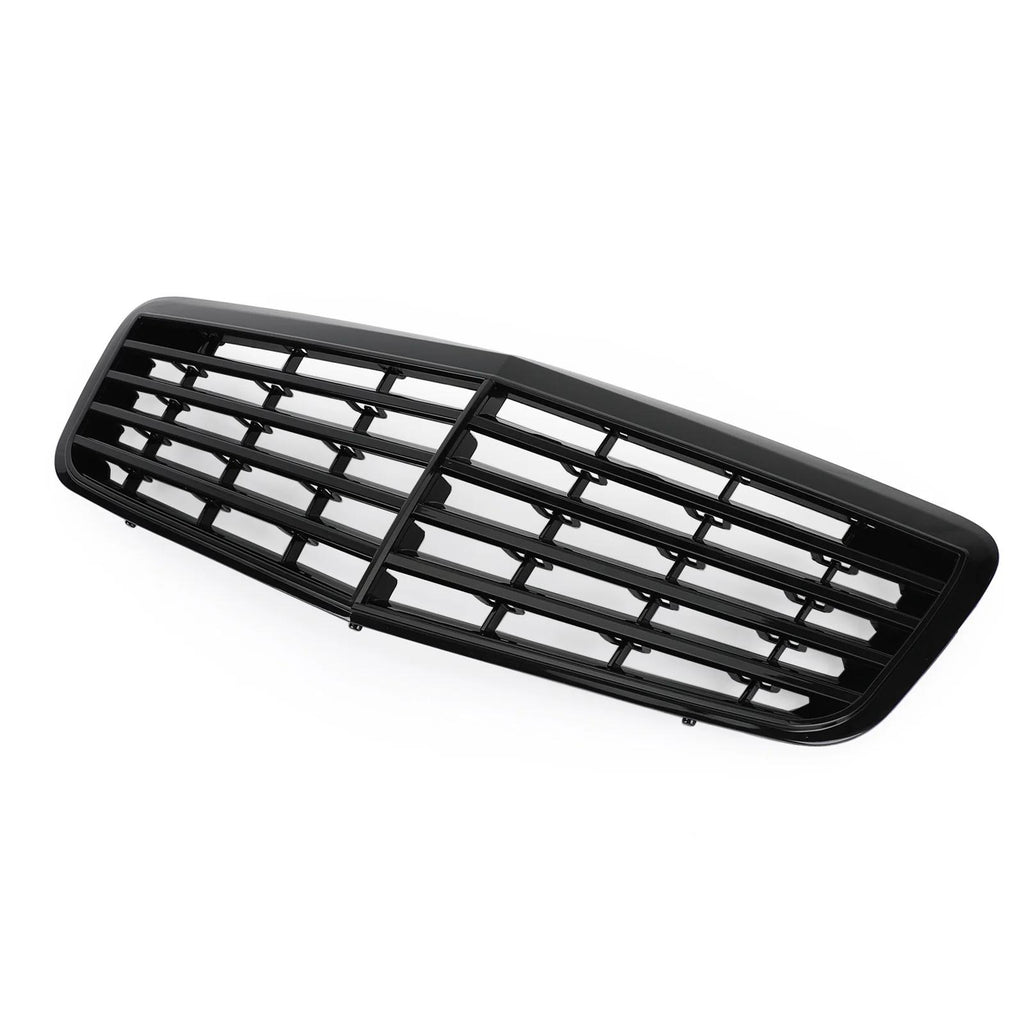 2007-2009 W211 E350 E500 E63 AMG Benz Front Bumper Grille Grill Replacement Gloss Black Generic