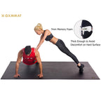 Gxmmat Extra LarExercise Mat 6'x8'x7mm, Thick Workout Mats for Home Gym Flooring, High Density Non-Slip Durable Cardio Mat, Shoe Friendly, Great for Plyo, MMA, Jump Rope, Stretch, Fitness