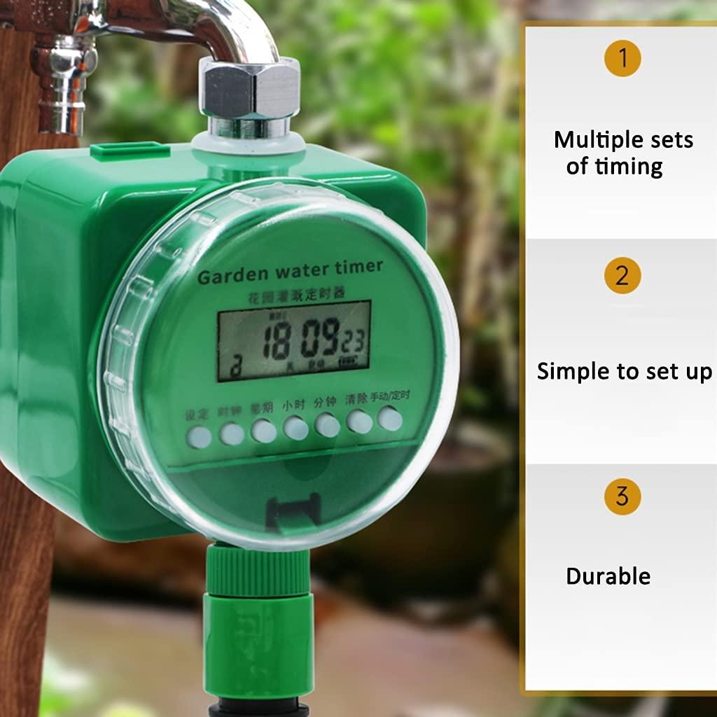 BBGS Drip Irrigation System, with Timer & Copper Adjustable Nozzle, Balcony Patio Garden Watering Kits Mist Cooling Outdoors Atomization Kit (Color : Style 6)