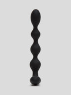 12 Function Rechargeable Bendable Vibrating Anal Beads, Black