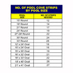 GLADON Premium 48-in Peel &amp; Stick Above Ground Pool Cove - 17 Pack