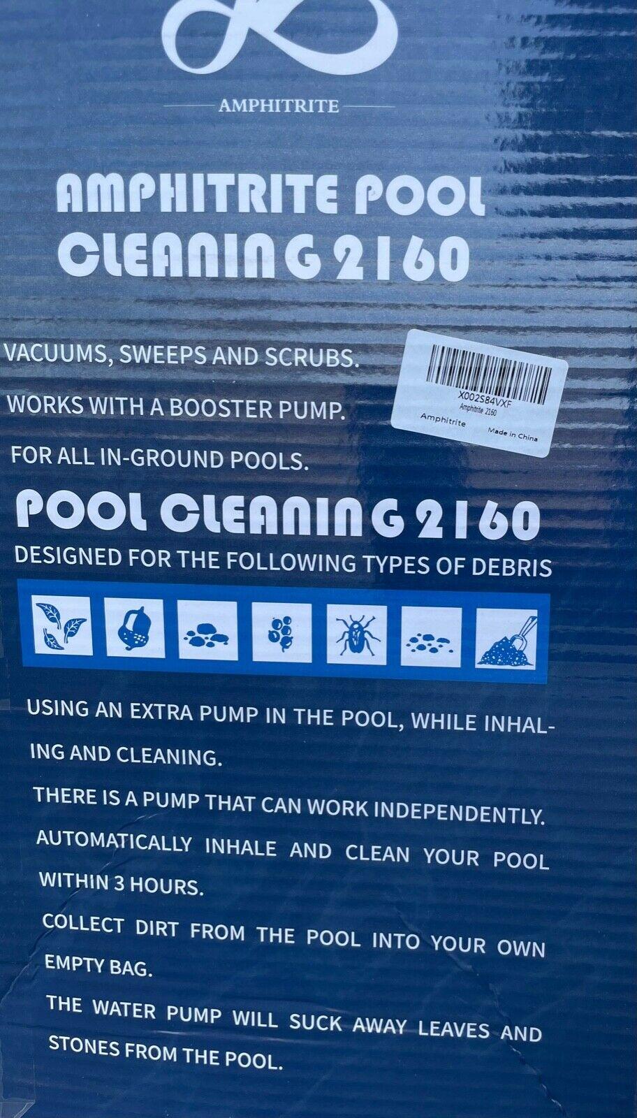 amphitrite 2160 pressure side sweeper professional pool cleaner