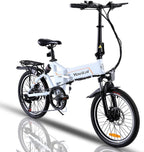 Folding Electric Bike,20" Yovital Electric Bikes for Adults with Removable 36V/10Ah Battery &amp; 350W Brushless Motor,Electric Bicycle with 3 Riding Modes &amp; Double Shock-Absorption,  7 Speed Gear