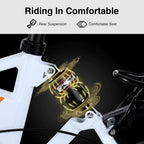 Folding Electric Bike,20" Yovital Electric Bikes for Adults with Removable 36V/10Ah Battery &amp; 350W Brushless Motor,Electric Bicycle with 3 Riding Modes &amp; Double Shock-Absorption,  7 Speed Gear