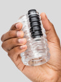 Lovehoney Open Invite Clear Rechargeable Vibrating Male Stroker, Clear