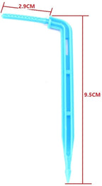 Xihe Garden Irrigation Sprinklers 50 cm Hose 4 Curved Blue Arrow Drip Irrigation Emitter Kit Bonsai Flower Plant Drip Irrigation Dripper Water Saving (Color : 200PCS)