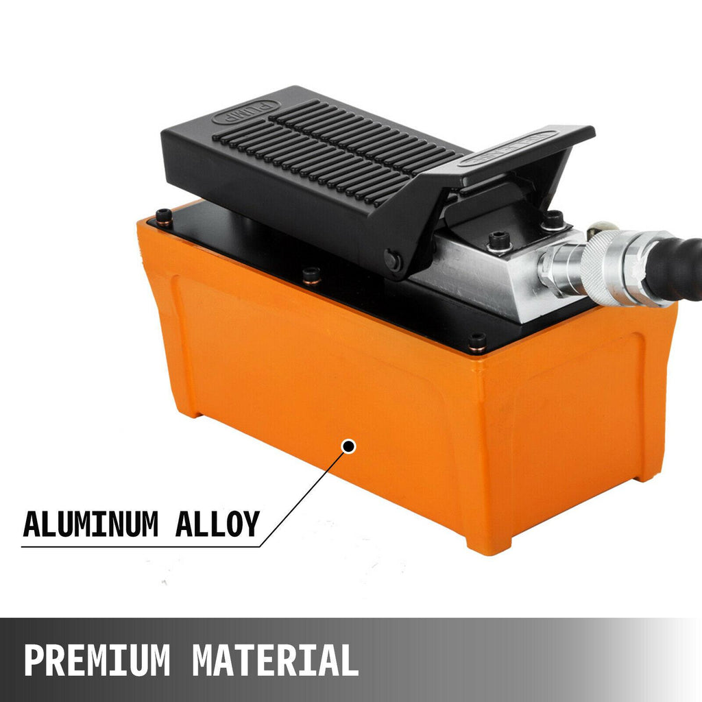 Air Power Hydraulic Foot Pump 1/2 Gal Foot Pedal Fuel 10000 PSI