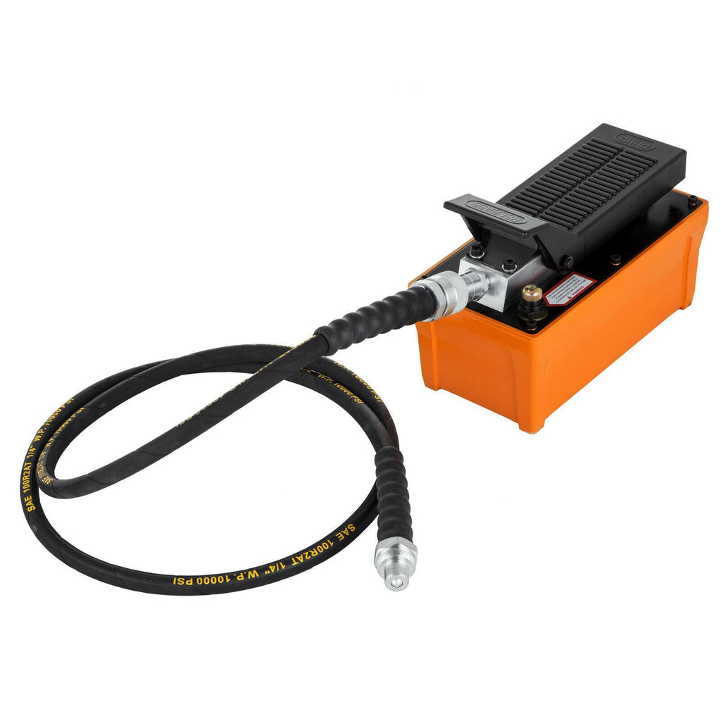 Air Power Hydraulic Foot Pump 1/2 Gal Foot Pedal Fuel 10000 PSI