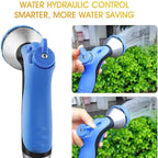 HMBB Garden Hose Nozzles, Garden Hose Spray Gun High Pressure 2PCS Garden Hose Spray Gun Set, Heavy Duty Water Spray Gun with 9 Patterns, Flow Control Anti-Leak, for Car Washing, Cleaning, Lawn
