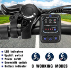 VIVI 26" Electric Bike for Women, Folding Electric Mountain Bicycle with 350W Motor, 21 Speed Gears, Removable Lithium-Ion Battery E-Bike for Teens &amp; Women