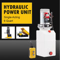 Single Acting 12V 6 Quart Hydraulic Pump for Aerial Platform Dump Truck Bed  QST