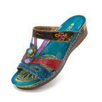 Women Flower Handmade Retro Bohemian Fashion Slipers