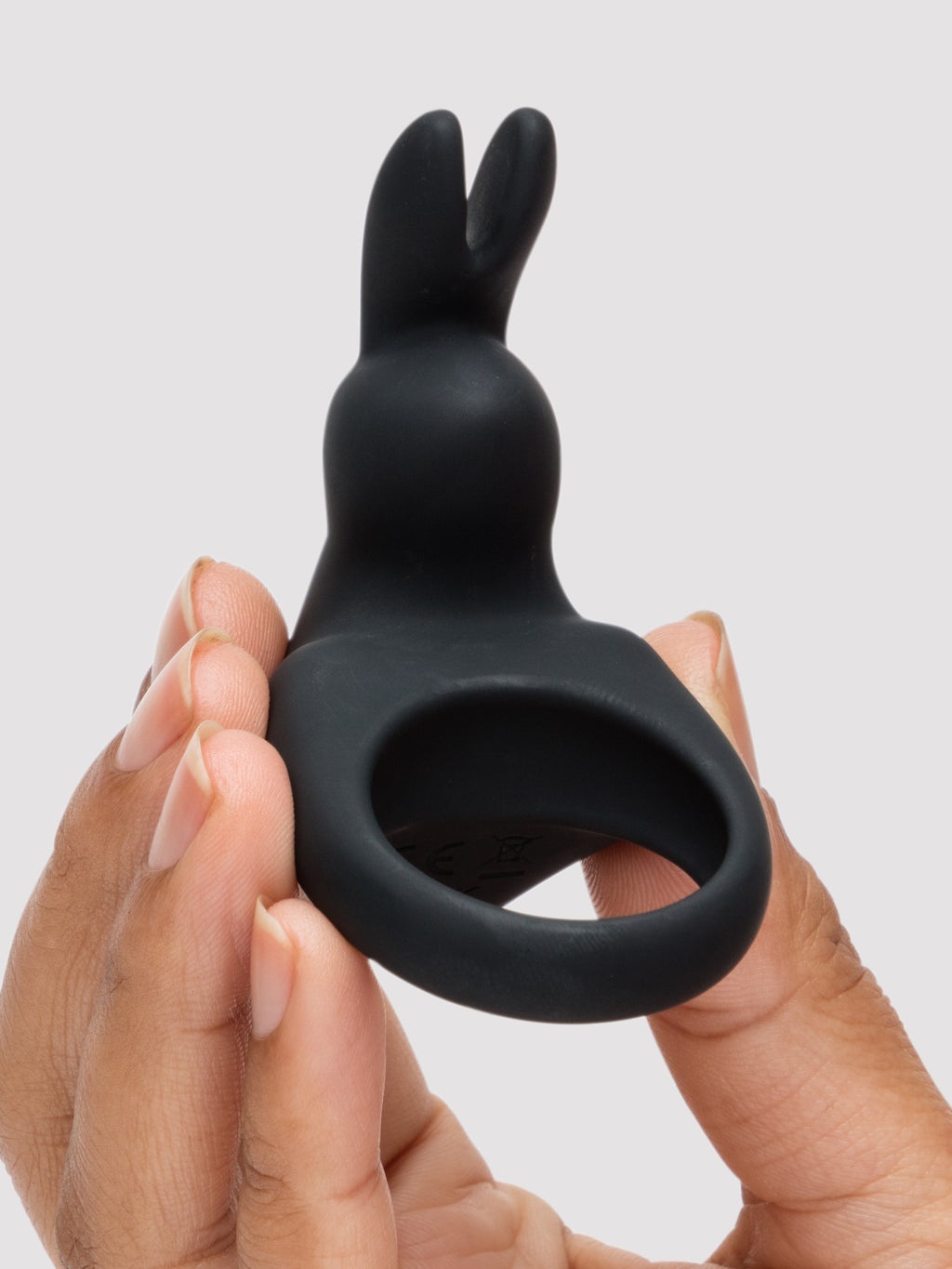Happy Rabbit Rechargeable Rabbit Cock Ring, Black