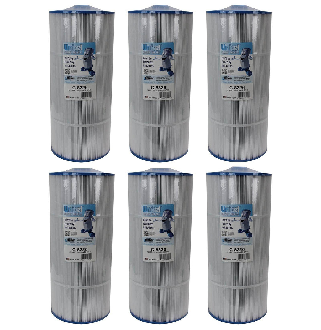 unicel c-8326 pool replacement cartridge filter 125 ft sundance spas (6-pack)