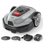 V3 Robot Lawn Mower with Visual Navigation, Smart APP Control, Quiet Operation, Adjustable Mowing Height, Boundary Strip No-Go Zones, Reliable Robotic Lawn Mower for 1600 Sq.Ft Yards