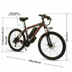 Datingday 26" Folding Electric CLIENSY 350W City Mountain Bike Cycling EBike 36V Bicycle