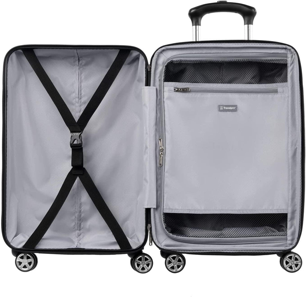Runway 2 Piece Luggage Set, Carry-on &amp; Convertible Medium to Large Check-in Hardside Expandable Luggage, 8 Spinner Wheels, TSA Lock, Hardshell Suitcase, Teal Blue