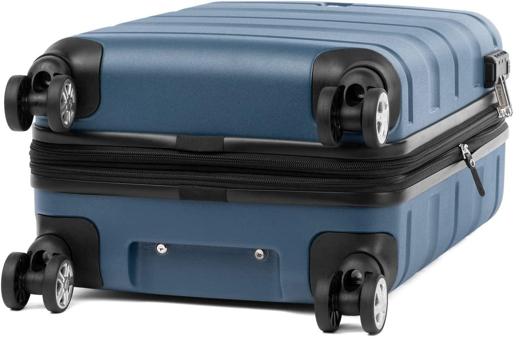 Runway 2 Piece Luggage Set, Carry-on &amp; Convertible Medium to Large Check-in Hardside Expandable Luggage, 8 Spinner Wheels, TSA Lock, Hardshell Suitcase, Teal Blue