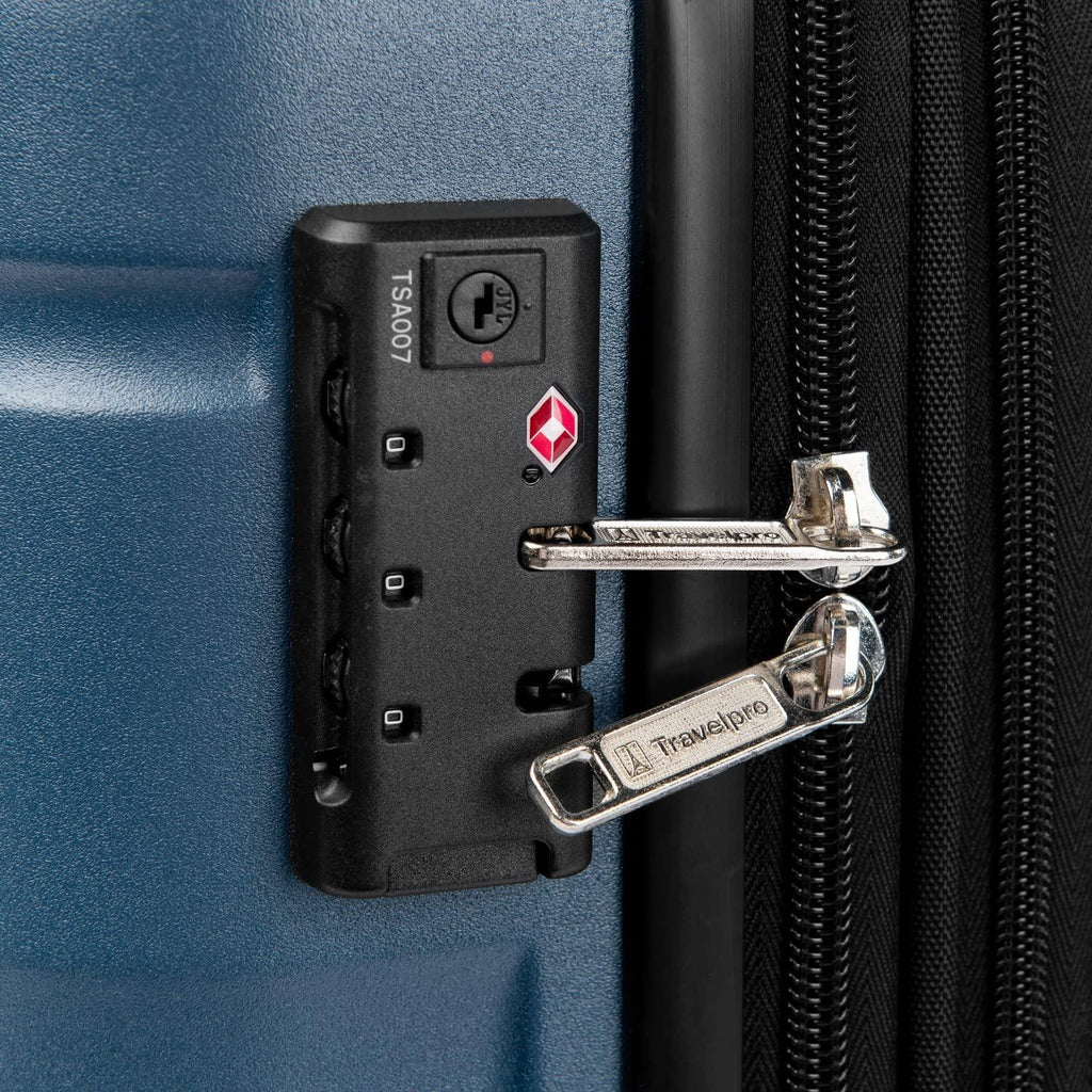 Runway 2 Piece Luggage Set, Carry-on &amp; Convertible Medium to Large Check-in Hardside Expandable Luggage, 8 Spinner Wheels, TSA Lock, Hardshell Suitcase, Teal Blue