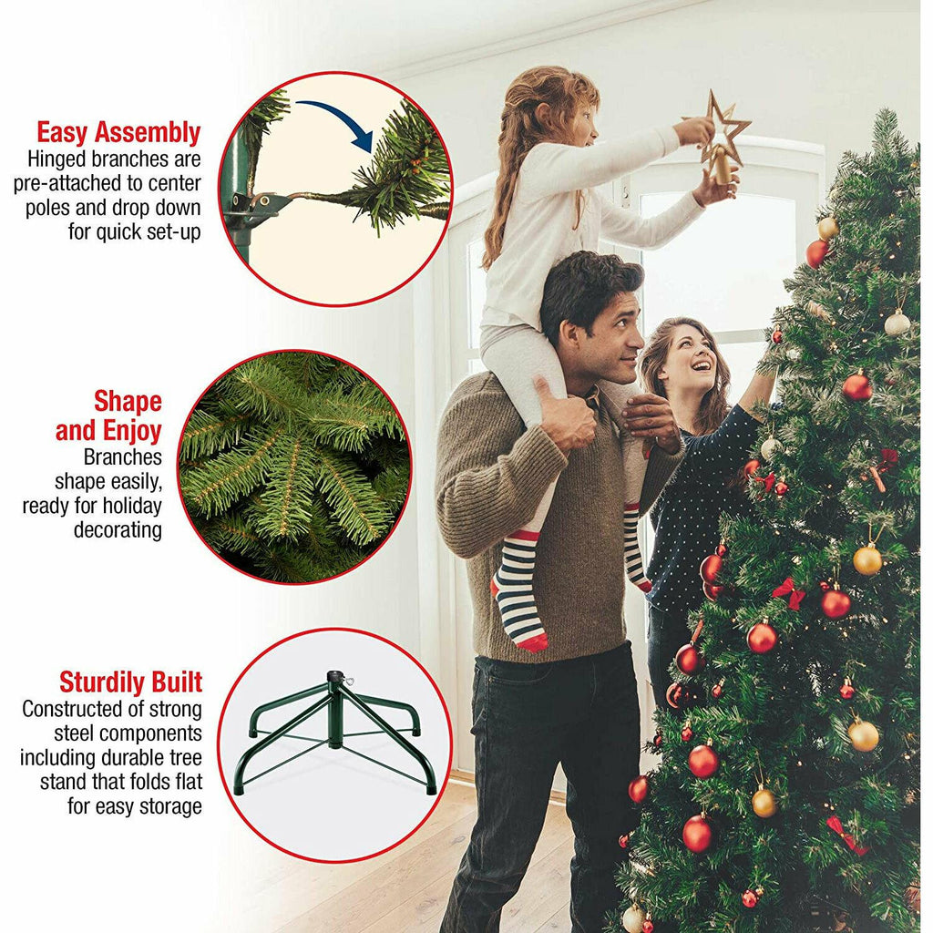 National Tree Company Feel Real Frasier 7.5 Ft Prelit Artificial Christmas Tree