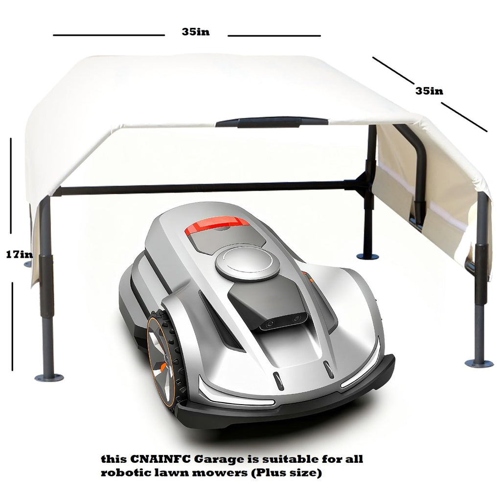 Garafor Robot Lawn Mower，for All Models on  (Plus Size) | Robot Lawn Mower Garage: Larger size + 600D Oxford waterproof Cover，Provides safe protection for your lawn mower