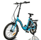Electric Bike, Foldable 20 In. 350W 36V Removable Battery, 7 Speed E-riding Power Assist