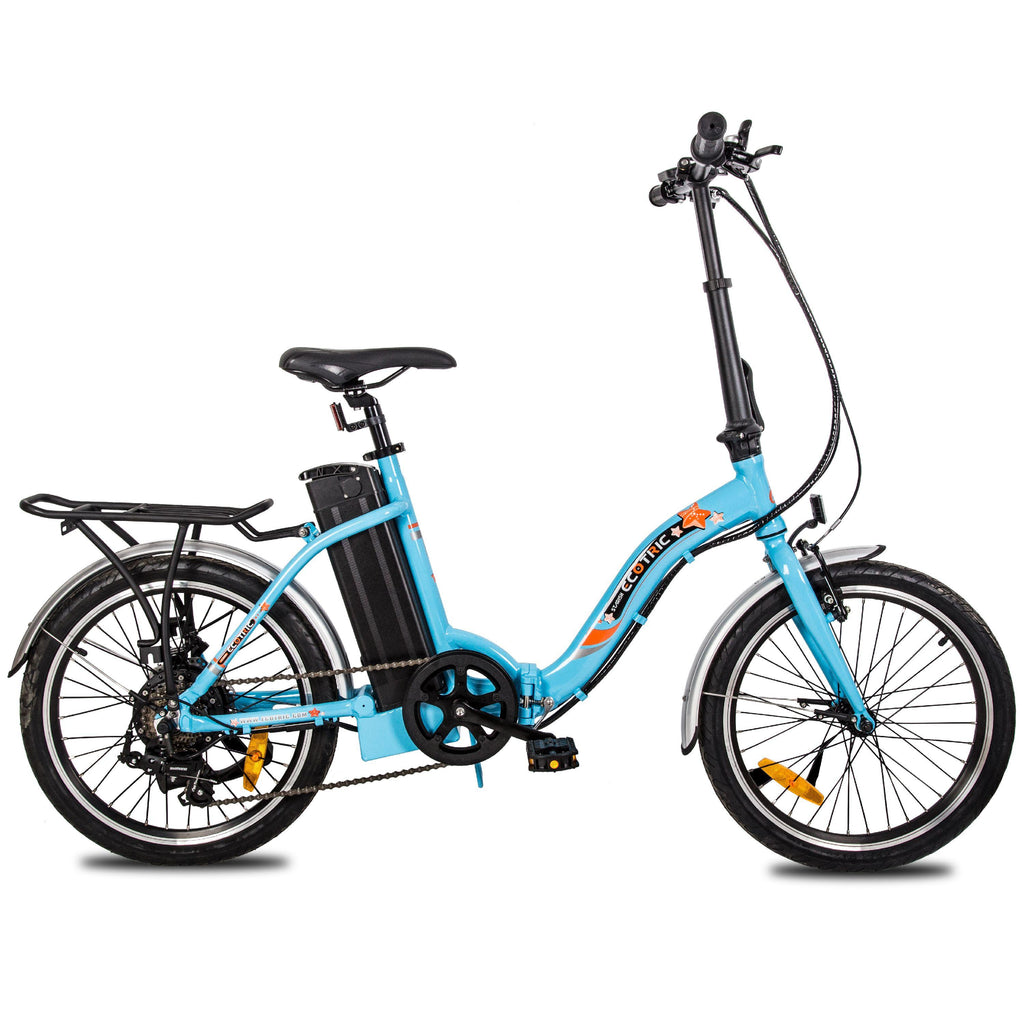 Electric Bike, Foldable 20 In. 350W 36V Removable Battery, 7 Speed E-riding Power Assist