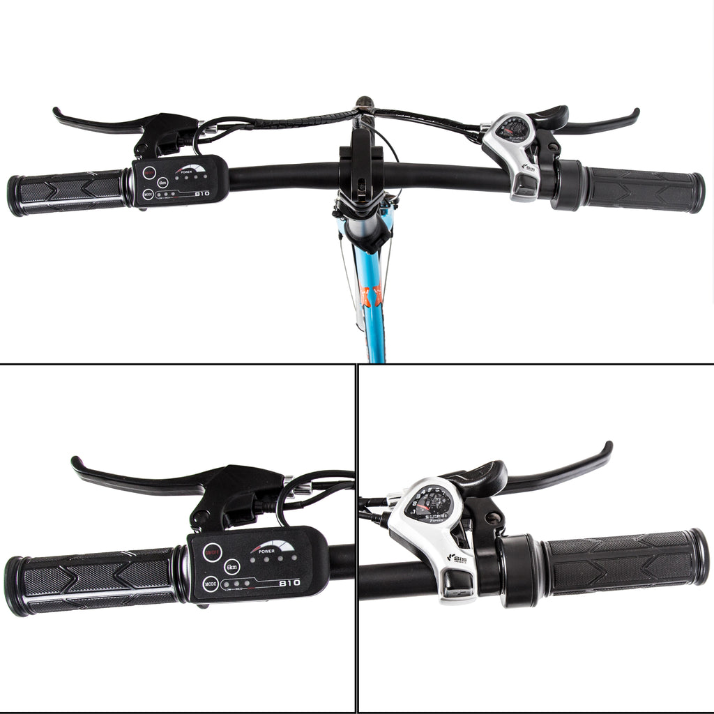Electric Bike, Foldable 20 In. 350W 36V Removable Battery, 7 Speed E-riding Power Assist