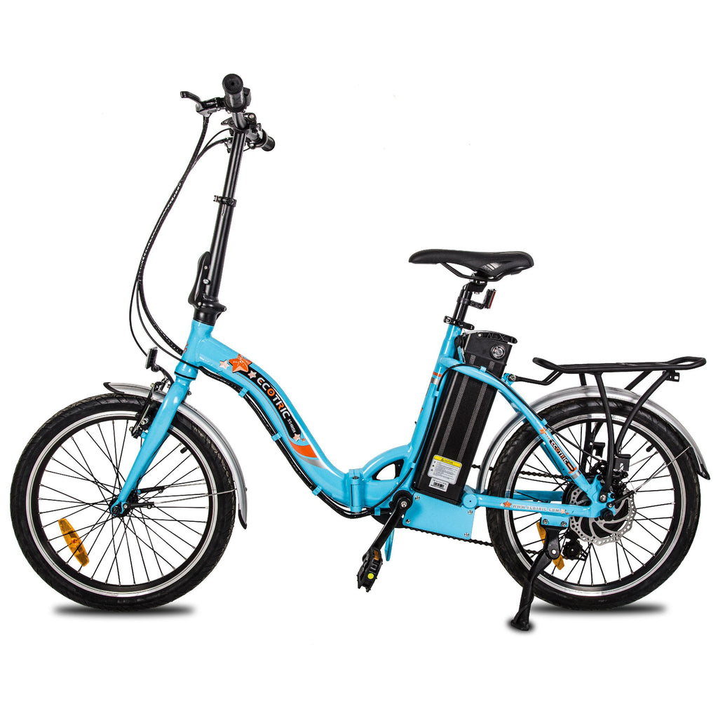 Electric Bike, Foldable 20 In. 350W 36V Removable Battery, 7 Speed E-riding Power Assist
