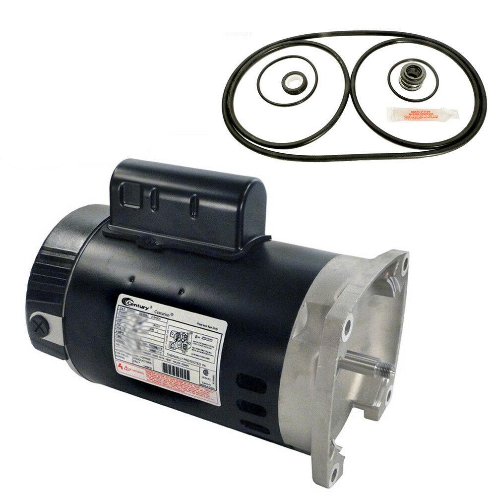 pentair challenger .75hp cfii-ni-3/4a repl motor kit ao smith b2852 w/go-kit-5