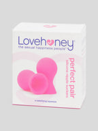 Lovehoney Perfect Pair Silicone Nipple Suckers, Pink | Pink