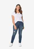 distressed skinny jeans